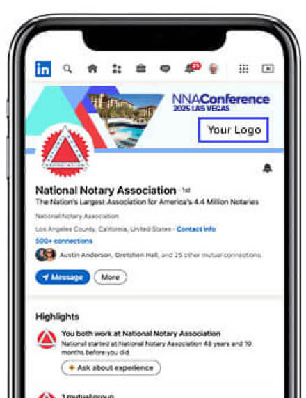 NNA Conference prospectus linkedin cover page mobile offers