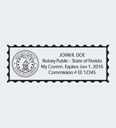 notary seal on letter