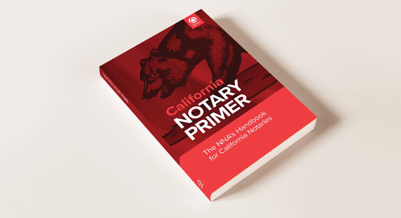 Cover of the California Notary primer book