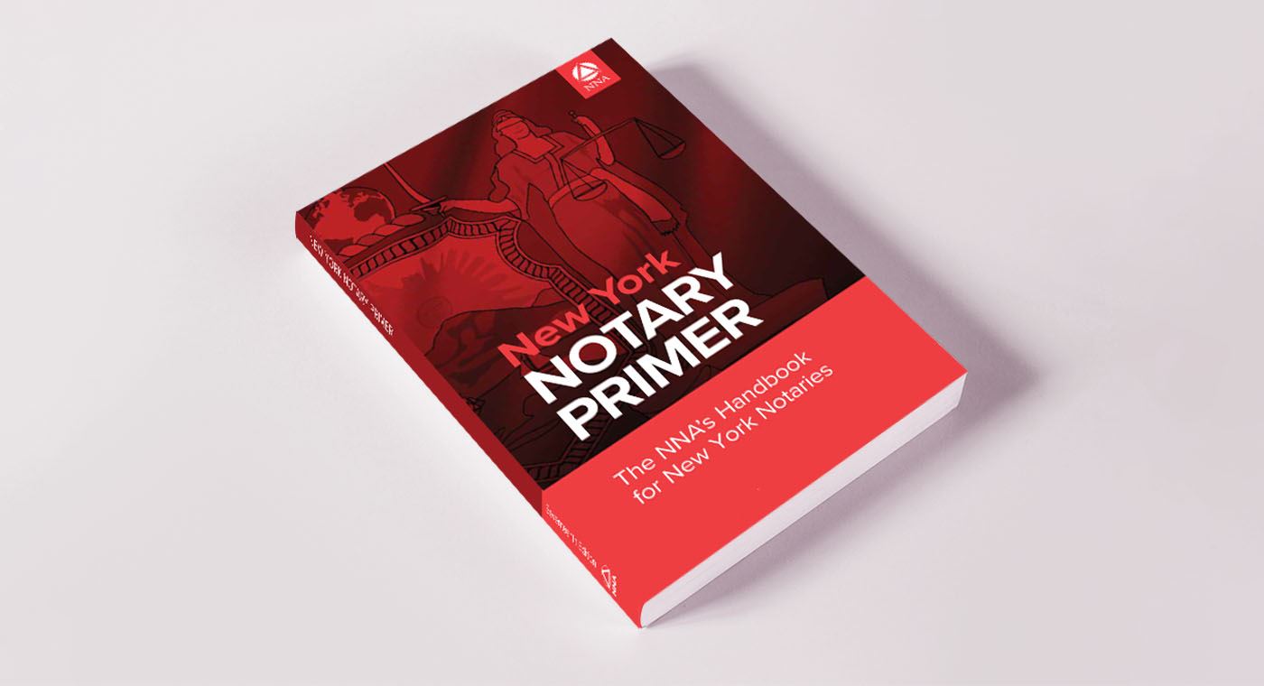 Cover of the New York Notary primer book